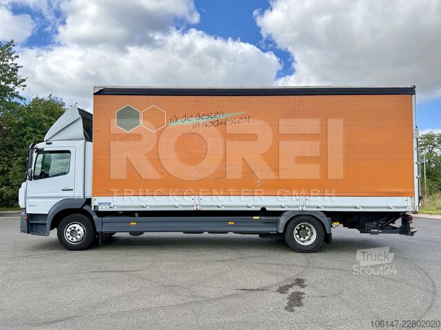 Camião plataforma com lona MERCEDES-BENZ Atgeo 1223L, Automatik, Klima, Kamera, LBW 1,5