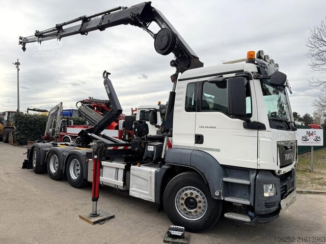 Hook arm system MAN TGS 35.400 8x4 HOOKLIFT + CRANE HIAB 244 EP-4 H...