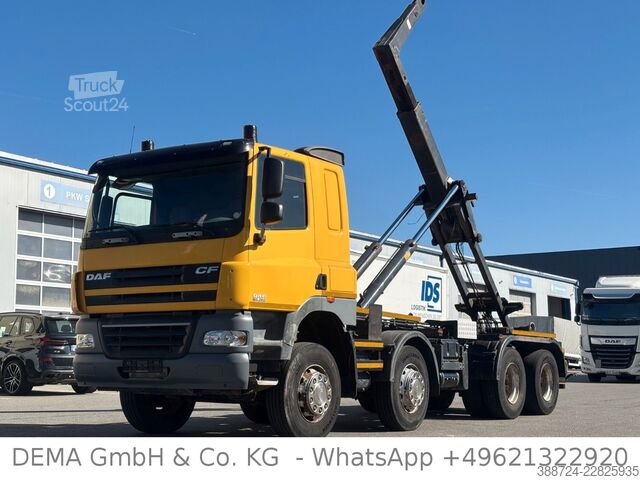 Kamion s kipom s pomičnim kontejnerom DAF CF85.360 T*8x4*HYVALIFT*Kipphydraulik*Klima*TÜV*