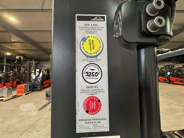 Elektrisch – 3 Räder Linde E12-386-02--EK + Ladegerät 3550