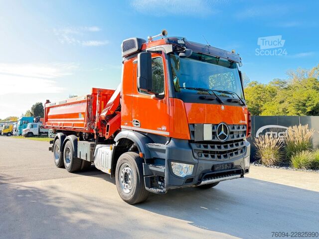 Autožeriav MERCEDES-BENZ Arocs 2642 6x4 Meiller Kipper KRAN FUNK