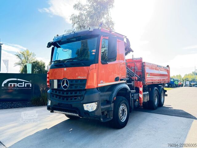 Sklápač MERCEDES-BENZ Arocs 2642 6x4 Meiller Kipper KRAN FUNK