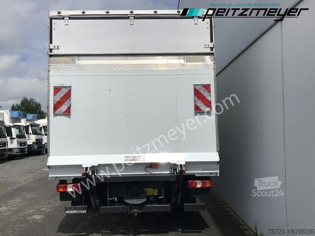 Фургон с брезентова завеса Mercedes-Benz Atego 818 L Pritsche+LBW, Klima, 2 x AHK