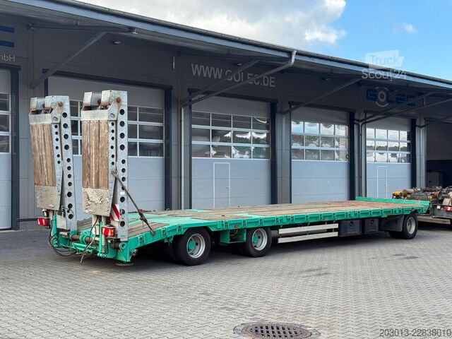 Lavtlaster tilhenger MÜLLER-MITTELTAL N&S FZ-Bau TLPL30 Tieflader Anh. hydr. Laderampe