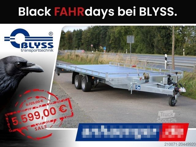 Przyczepa do przewozu samochodów BLYSS Autotransporter 500x210cm 3000kg zGG