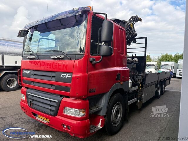 Plateforme de chargement ouverte DAF CF 85.360 Euro 5, HIAB 244 EP-3 Hiduo, Stuuras