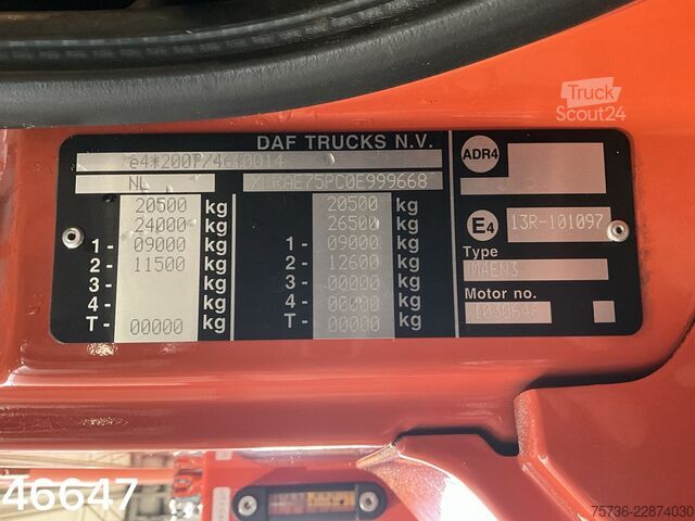 Imuajoneuvo DAF FA 75 CF 360 VDP 8m³ kolkenzuiger Just 109.822 km!