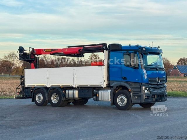 Кран-манипулятор на шасси грузовика MERCEDES-BENZ Actros 2545 MP5 6x2 Palfinger 23.001 Tec3