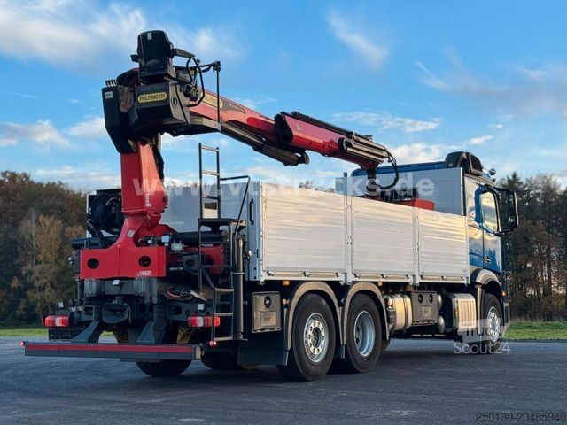 Кран-манипулятор на шасси грузовика MERCEDES-BENZ Actros 2545 MP5 6x2 Palfinger 23.001 Tec3
