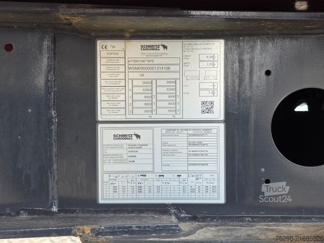 Kipper Auflieger SCHMITZ CARGOBULL SKI 24 SL 7.2 / Alu-Felgen / Liftachse