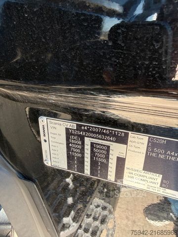 Standard SZM SCANIA 500S STANDKLIMA RETARDER 2TANK