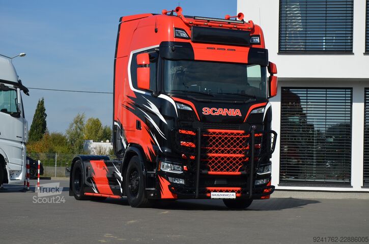 Tracteur routier standard Scania S 500 / 2019 / KLIMA P. / 4 POD/ FULL LED / TRUX / ACC / SKÓRA / DE 7408