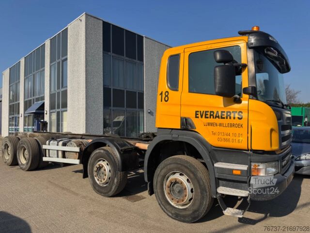 Châssis avec cabine Scania P380 **BELGIAN TRUCK-BIG AXXLES-FULL STEEL**