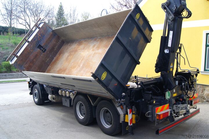 Kipper LKW Iveco TRAKKER 380T45 / 6x4/TÜV/Euro 5/HIAB 166 ES-4/MEILLER