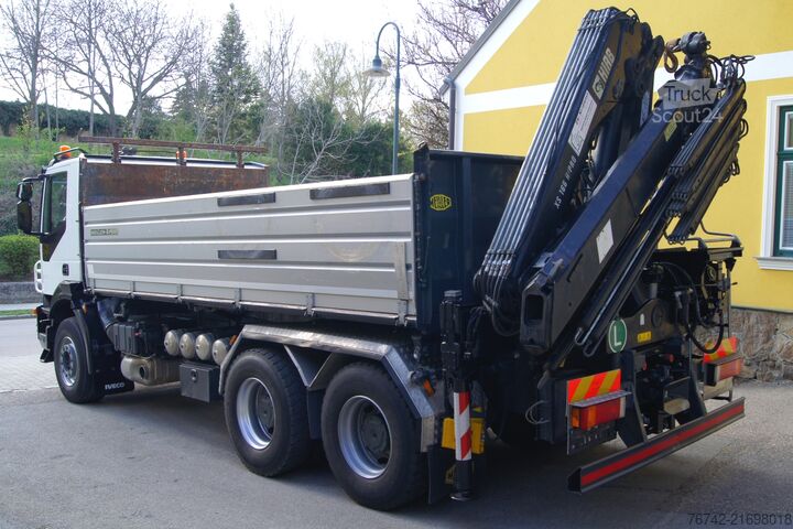 Dreiseitenkipper LKW Iveco TRAKKER 380T45 / 6x4/TÜV/Euro 5/HIAB 166 ES-4/MEILLER