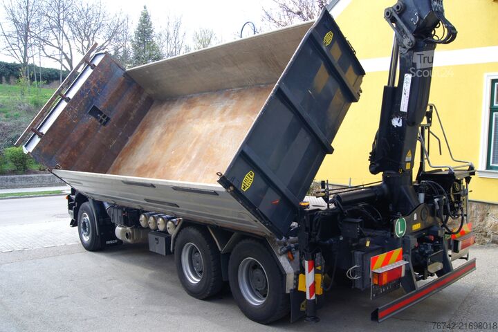 Dreiseitenkipper LKW Iveco TRAKKER 380T45 / 6x4/TÜV/Euro 5/HIAB 166 ES-4/MEILLER