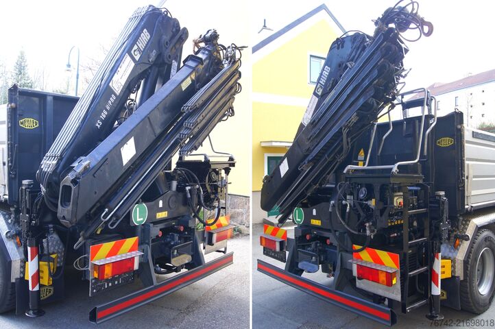 Dreiseitenkipper LKW Iveco TRAKKER 380T45 / 6x4/TÜV/Euro 5/HIAB 166 ES-4/MEILLER