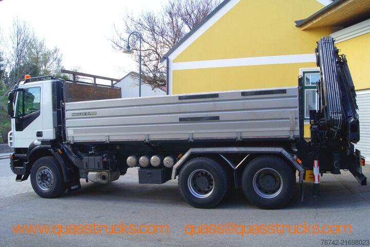 Autokran Iveco TRAKKER 380T45 / 6x4/TÜV/Euro 5/HIAB 166 ES-4/MEILLER