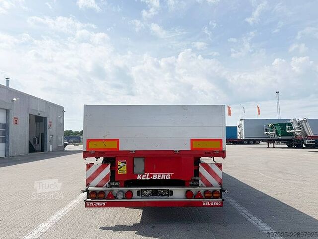Platform trailer Kel-Berg 3 axle Extendable / Ausziehbarer auflieger