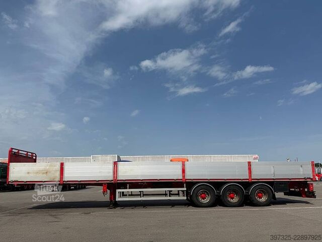 Platform trailer Kel-Berg 3 axle Extendable / Ausziehbarer auflieger