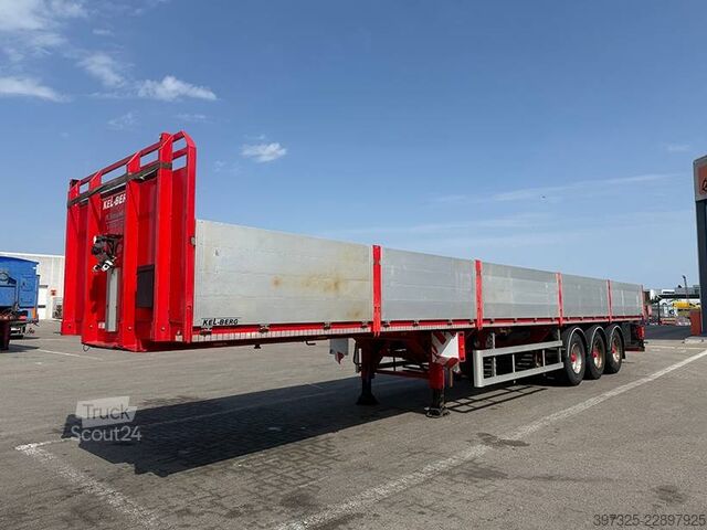 Platform trailer Kel-Berg 3 axle Extendable / Ausziehbarer auflieger