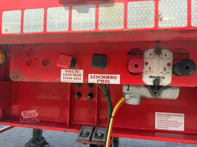 Platform trailer Kel-Berg 3 axle Extendable / Ausziehbarer auflieger
