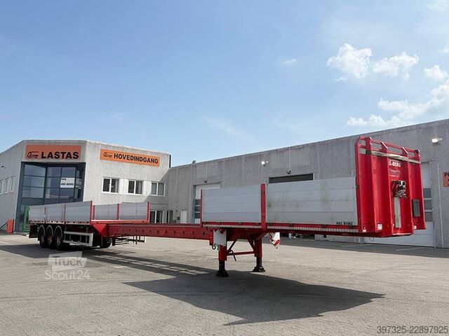 Platform trailer Kel-Berg 3 axle Extendable / Ausziehbarer auflieger