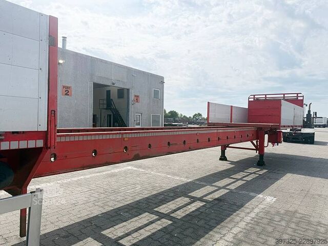 Platform trailer Kel-Berg 3 axle Extendable / Ausziehbarer auflieger