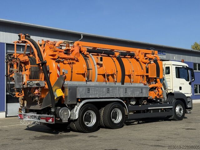 Vacuümtankwagen MAN TGS 26.400 6x4 BB Kanalreiniger Leistikow 15 m³