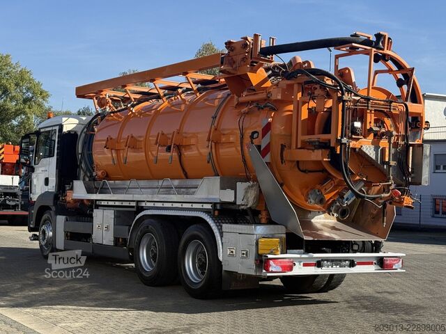 Vacuümtankwagen MAN TGS 26.400 6x4 BB Kanalreiniger Leistikow 15 m³