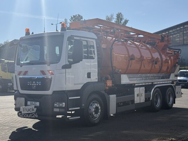 Vacuümtankwagen MAN TGS 26.400 6x4 BB Kanalreiniger Leistikow 15 m³