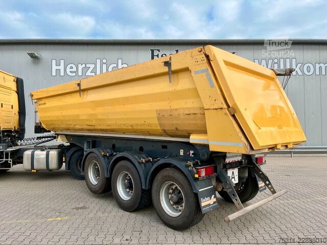 Polpriklopnik kiper MEILLER KISA3 25m³ Stahl*Luft/Lift*Rollplane*BPW*Stützen