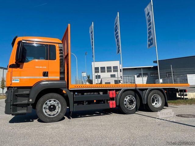 Erikoiskäyttöinen kuorma-auto MAN TGS 26.430/Pritsche6,10m/Lenkachse/ADR/NL16,4 to