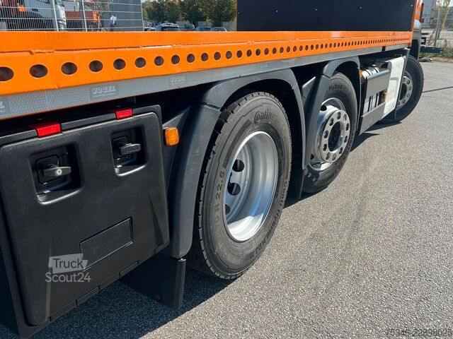 Kamion sa ravnom platformom MAN TGS 26.430/Pritsche6,10m/Lenkachse/ADR/NL16,4 to