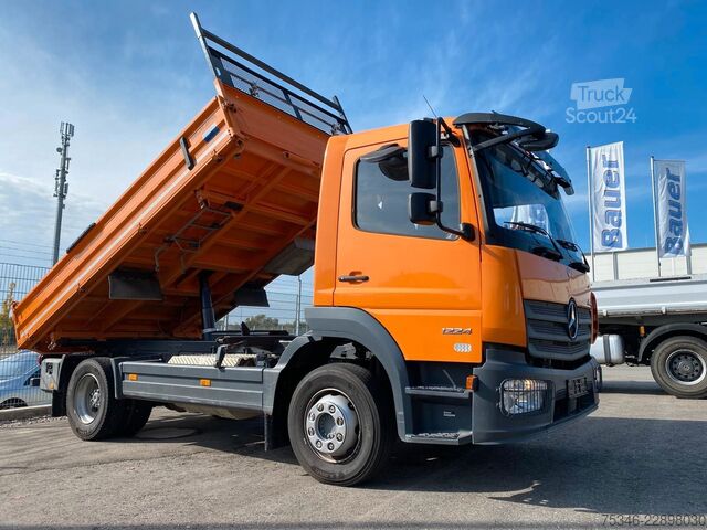 Dreiseitenkipper LKW MERCEDES-BENZ 1224 Meiller Kipper/2 x AHK/NL 5,7 to/Nur 11 tkm