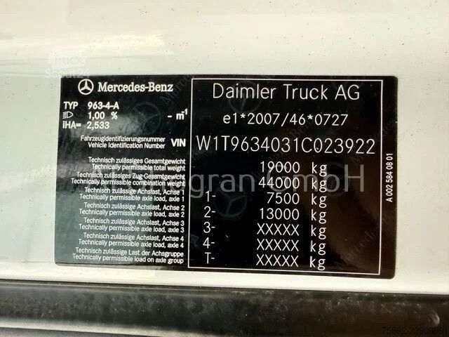 MTS standard Mercedes-Benz Actros 5 / 1851 StreamSpace/Kipphydraulik/Stand...