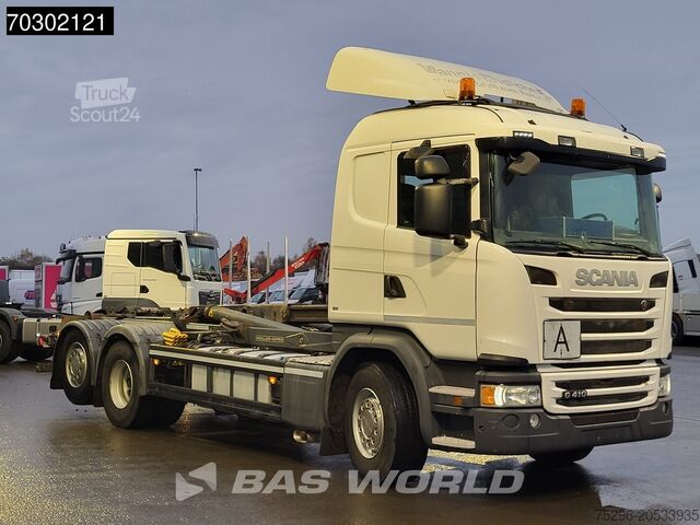 Hakenarmsystem Scania G410 6X2 20tons Meiller containersystem Lift+st...