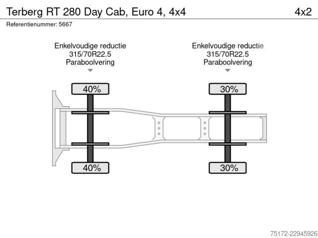 Standart-SZM Terberg RT 280 Day Cab, Euro 4, 4x4