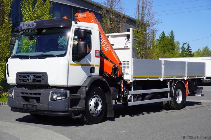 Piattaforma con gru Renault C280 DTI 8/ FASSI crane F135a.22 /15EPAL