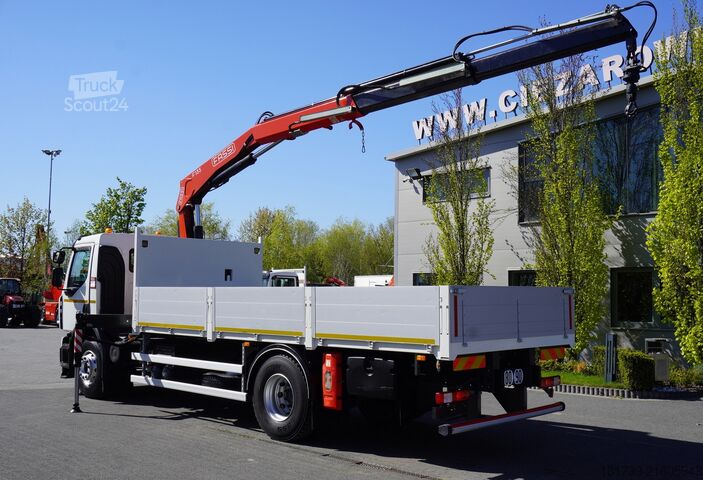 Piattaforma con gru Renault C280 DTI 8/ FASSI crane F135a.22 /15EPAL