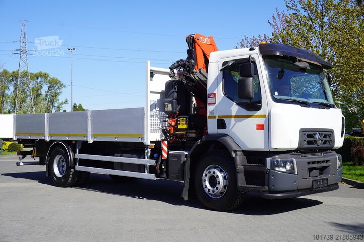 Piattaforma con gru Renault C280 DTI 8/ FASSI crane F135a.22 /15EPAL