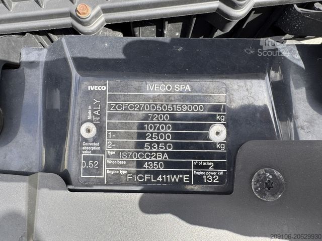 Furgone centinato IVECO Daily 70c18 Pritsche+Plane LBW Klima Automatik