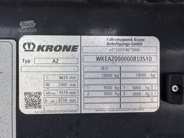 Прицеп с обменяемым шасси KRONE N/A Wechselfahrgestell Alu Felgen