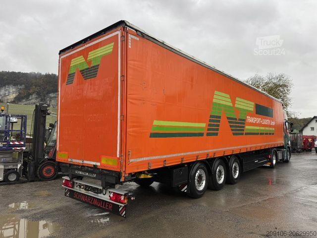 Open oplegger met zeil SCHWARZMÜLLER J-Serie Alu Felgen SAF