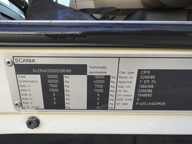 Trator de grande volume SCANIA R 420 Retarder Euro 5 eeV