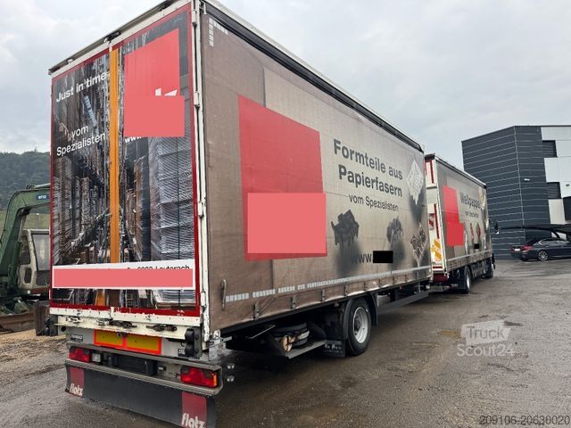 Camion plateau avec bâche MAN TGM 15.290*Pritsche+Plane+LBW*EU 6