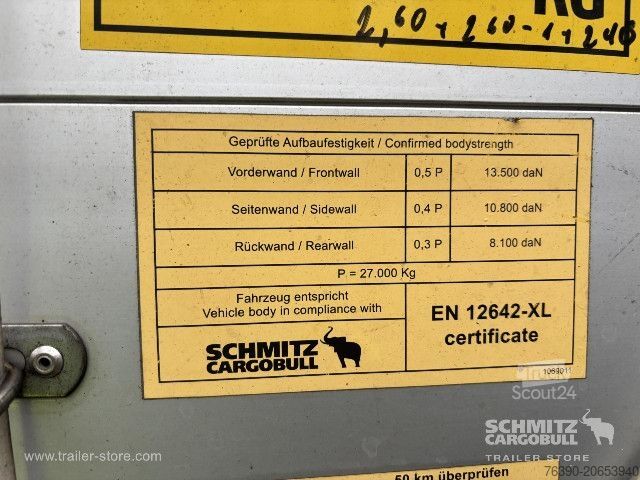 Atvira puspriekabė su tentu Schmitz Cargobull Semitrailer Curtainsider Standard