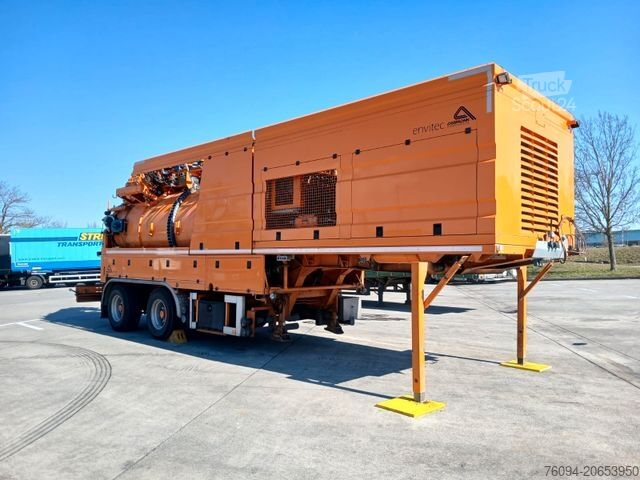 Vakuuminė cisterna sunkvežimis MERCEDES-BENZ Assmann Auflieger Saug-Druck-Kombi  / Recycler