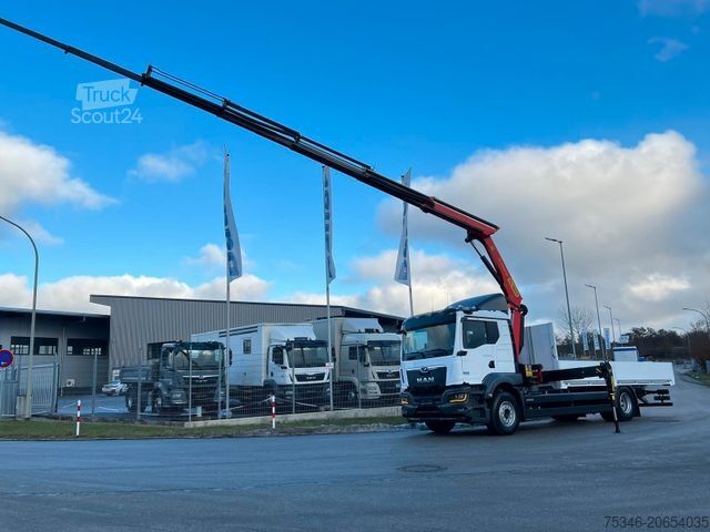 Krautuvas sumontuotas ant sunkvežimio MAN TGS 18.470 BL/ PK 14.502 /17m/Prit. 6,20m/ 9 tkm