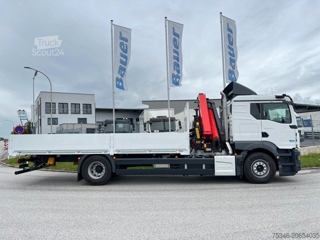 Krautuvas sumontuotas ant sunkvežimio MAN TGS 18.470 BL/ PK 14.502 /17m/Prit. 6,20m/ 9 tkm